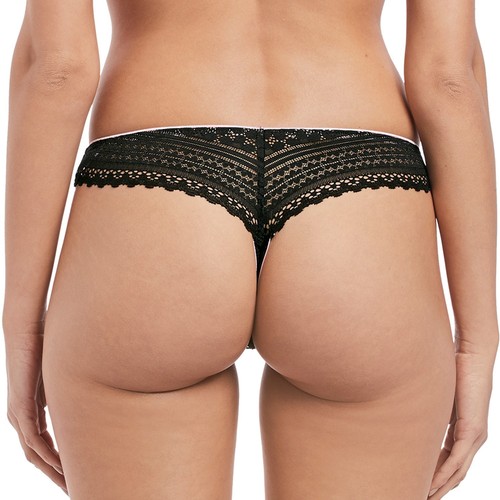 Freya DAISY LACE Black 5134 Bralette Bra & 5137 Thong - M - Picture 11 of 12