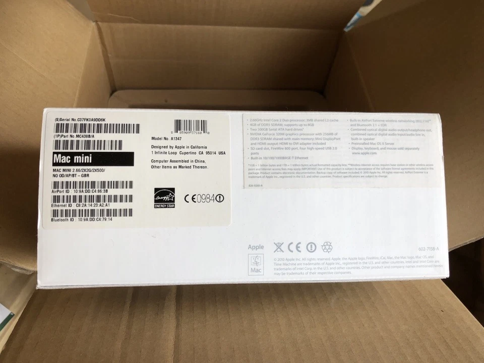 Apple Mac Mini Server A1347 Desktop 1TB (2 x 500 GB) with 4GB of RAM - Image 3 of 4