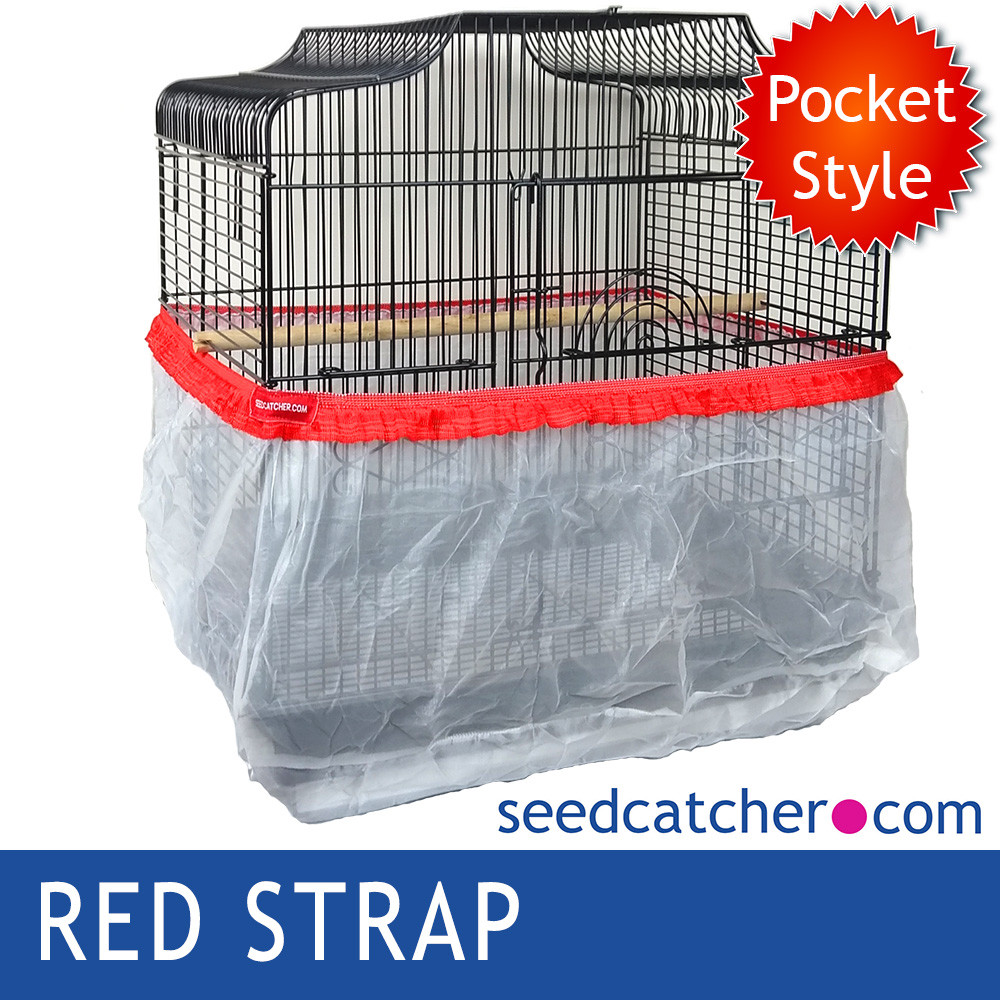 Bird Cage Tidy, Cage Seed Catcher Guard Pile Fabric Pocket Style Parrot