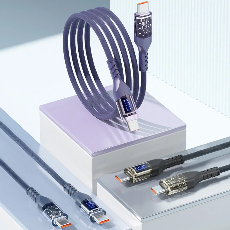 Data Line Fast Charging Cable Adapter Data Cable For iphone Display With LED - Image 2 of 4