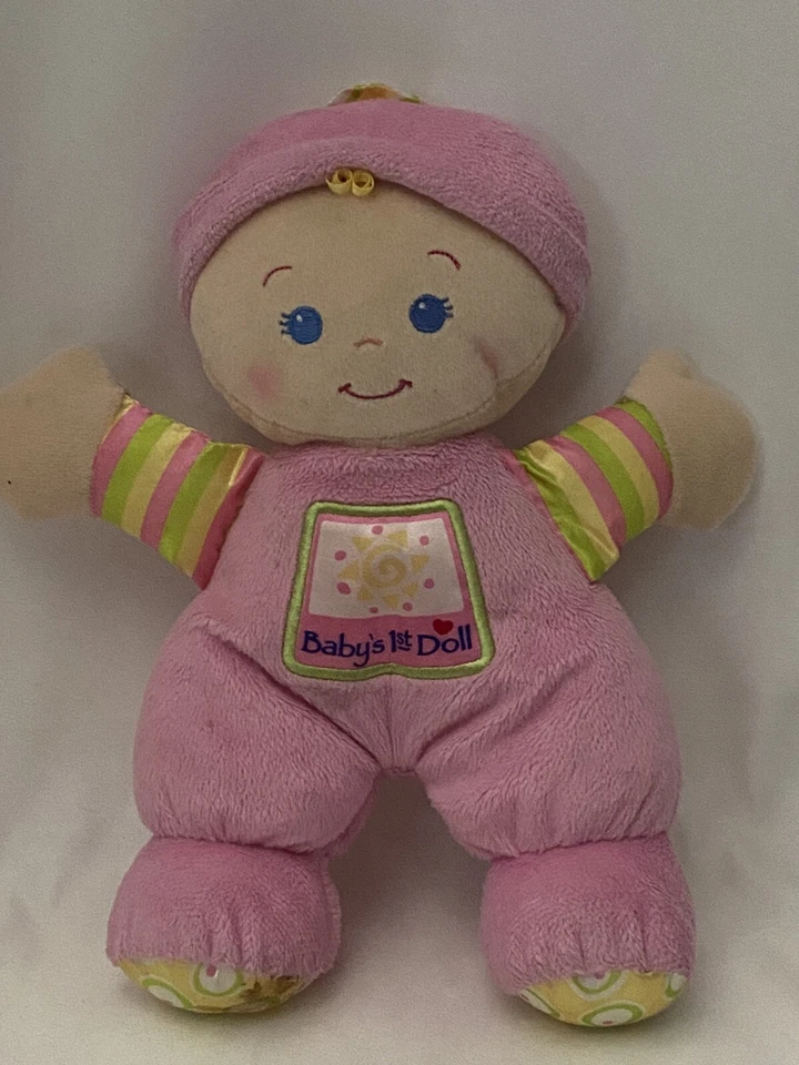 Fisher Price Rosa Mi Primera Muñeca Peluche Bebé Sonajero Seguridad Lovey 2008 Foto 4 de 4
