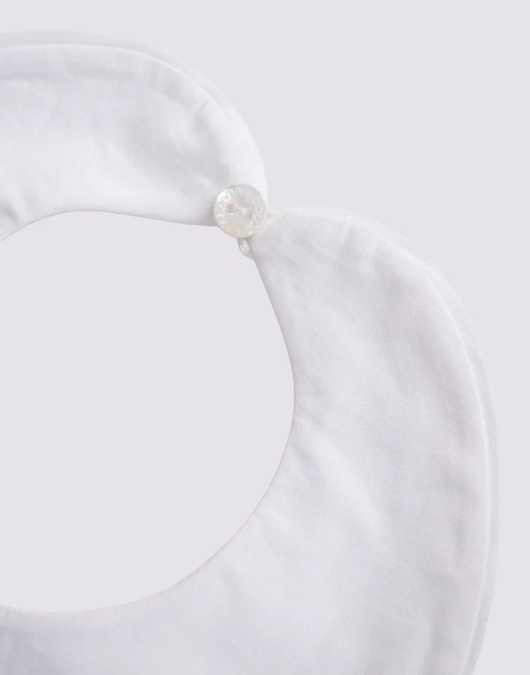 Bavaglino neonato Dolce & Gabbana RRP €132 taglia 1/0M bianco Made in Italy - Immagine 3 di 4