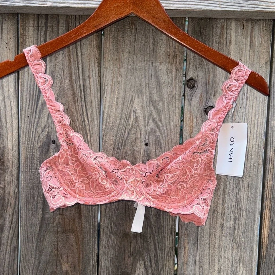 Sujetador con aros Hanro Moments Sweet Pepper talla 34B Foto 3 de 4