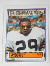 1983 TOPPS HANFORD DIXON ROOKIE CARD #249. rookie card picture