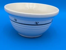 Roseville, Ohio 8” Green Stripe Friendship Pottery 2 Qt. Mixing Bowl