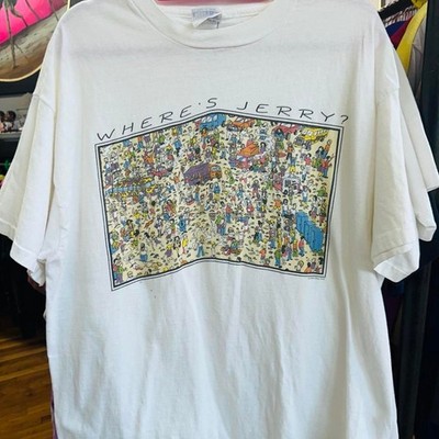 Vintage 1994 Where's Jerry Garcia T Shirt XL Grateful Dead Doo Dah Hanes USA 90s