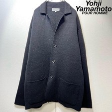 Yohji Yamamoto Pour Homme Wool knit jacket cardigan sweater