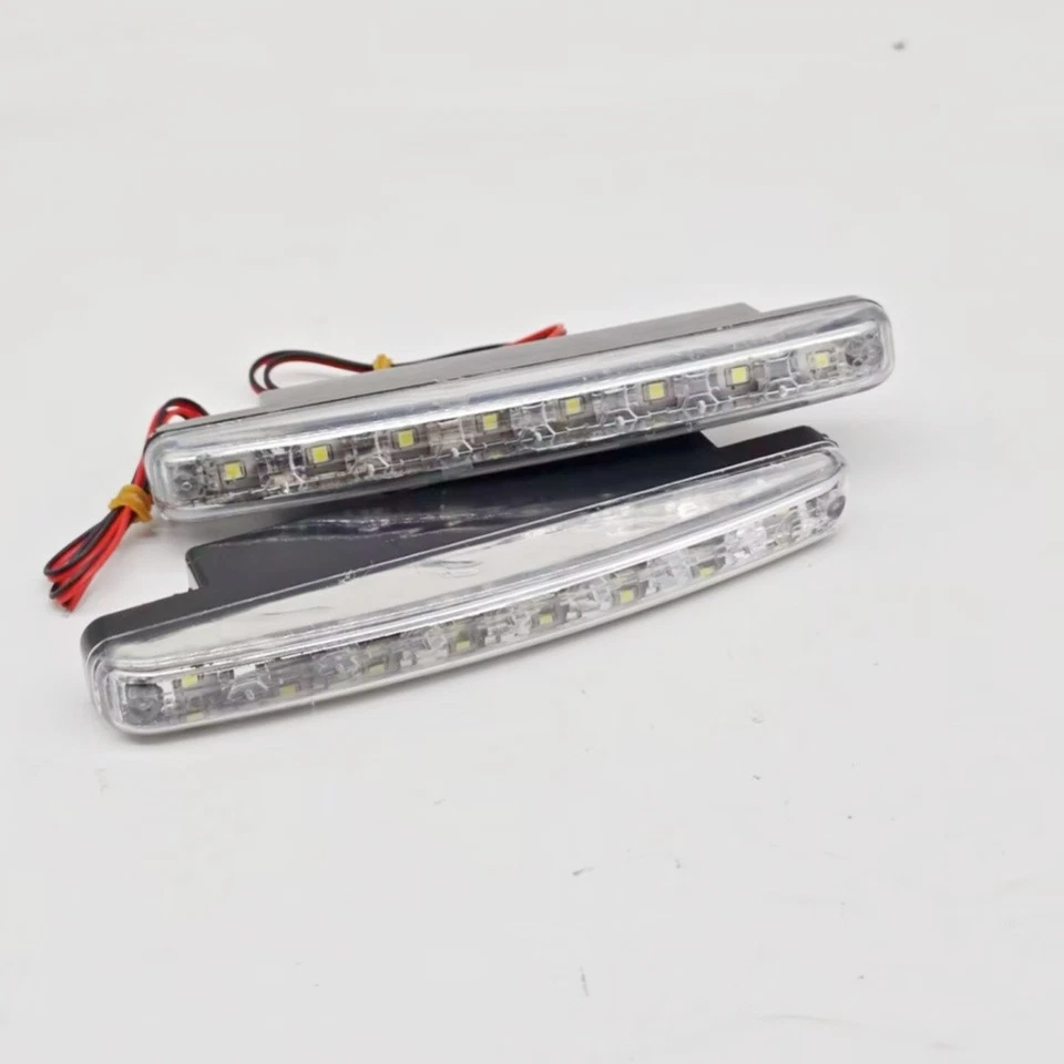 Ajuste para Mercedes-Benz 8LED DRL luz de circulação diurna kit de lâmpada lateral à prova d'água - Imagem 3 de 4