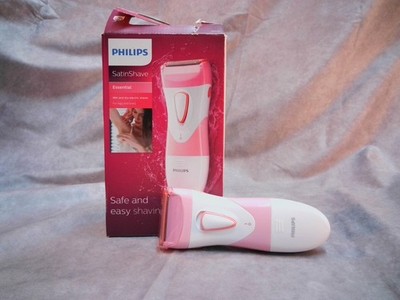 Philips SatinShave Essential Women s Electric Shaver, Cordless, HP6306/50 Used