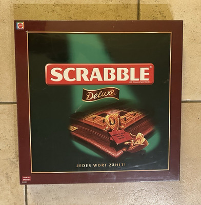 Mattel Scrabble Deluxe Brett- & Wörterspiel. Neu und noch verschweißt 