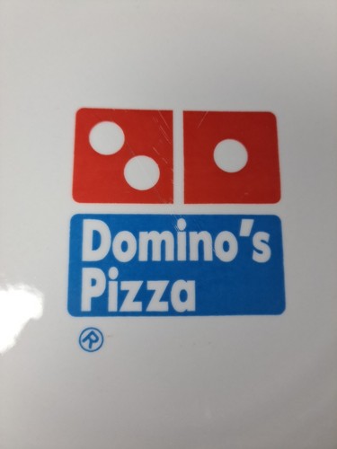 Dominos Pizza Ceramic Plates Culinary Arts Cafeware Dinner For Two - Picture 9 of 15