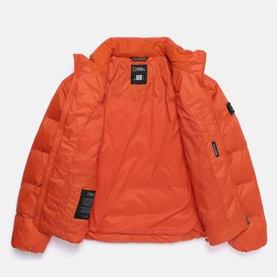 National Geographic Orox Stand-Neck PERTEX L/ORANGE Padded Jacket