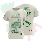 Amalfi Coast Italy Graphic T-Shirt Mediterranean Travel Souvenir Tee