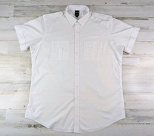 United Brooks Brothers Shirt Mens 19 White Airlines Pilot Altered 