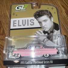 Greenlight Hollywood Elvis 1955 Cadillac Fleetwood Series 60 Pink 1:64 Scale New