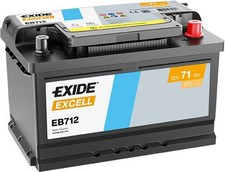 Exide EB712 Excell 12V 71Ah 670A Autobatterie inkl. 7,50 € Pfand