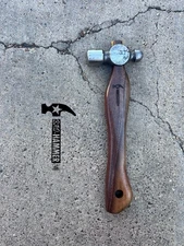 Bad-Hammer 12oz Ball & Peen Finishing Hammer, Custom Walnut 10in Handle