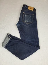 Japan Blue Selvedge Jeans Mens Made in Japan Tapered Blue Jeans 30x31 (33x30.5)