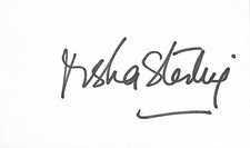 Tisha Sterling Batman Actress Signed 3x5 Index Card Beckett Authenticated