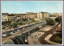Vtg 1973 WARSZAWA Aleje Jerozolimskie Street Scene Postcard Poland RUCH K045