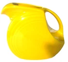 Fiestaware Daffodil Yellow 7-1/4" Ceramic Disk Glossy Water Pitcher 67-1/4 oz