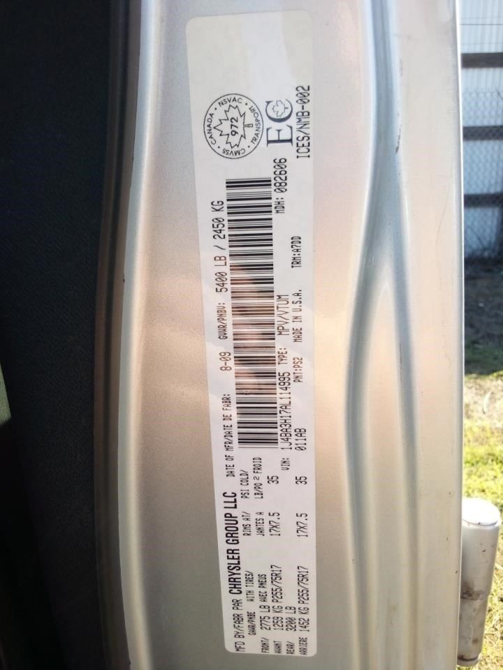 WRANGLER  2010 Door Handle Interior 31087200 thumbnail 7