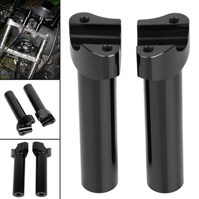 5-1/2'' Straight Handlebar Risers For Harley 1'' Bar Dyna Softail Sportster V-Rod