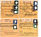 10 REICH PACKAGE CARDS THURINGIA WEIMAR ERFURT JENA Gera and smaller towns
