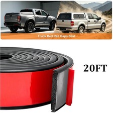20ft Truck Cap Seal Multi-ridge Truck Topper Seal Strip Rubber For Dodge Ram