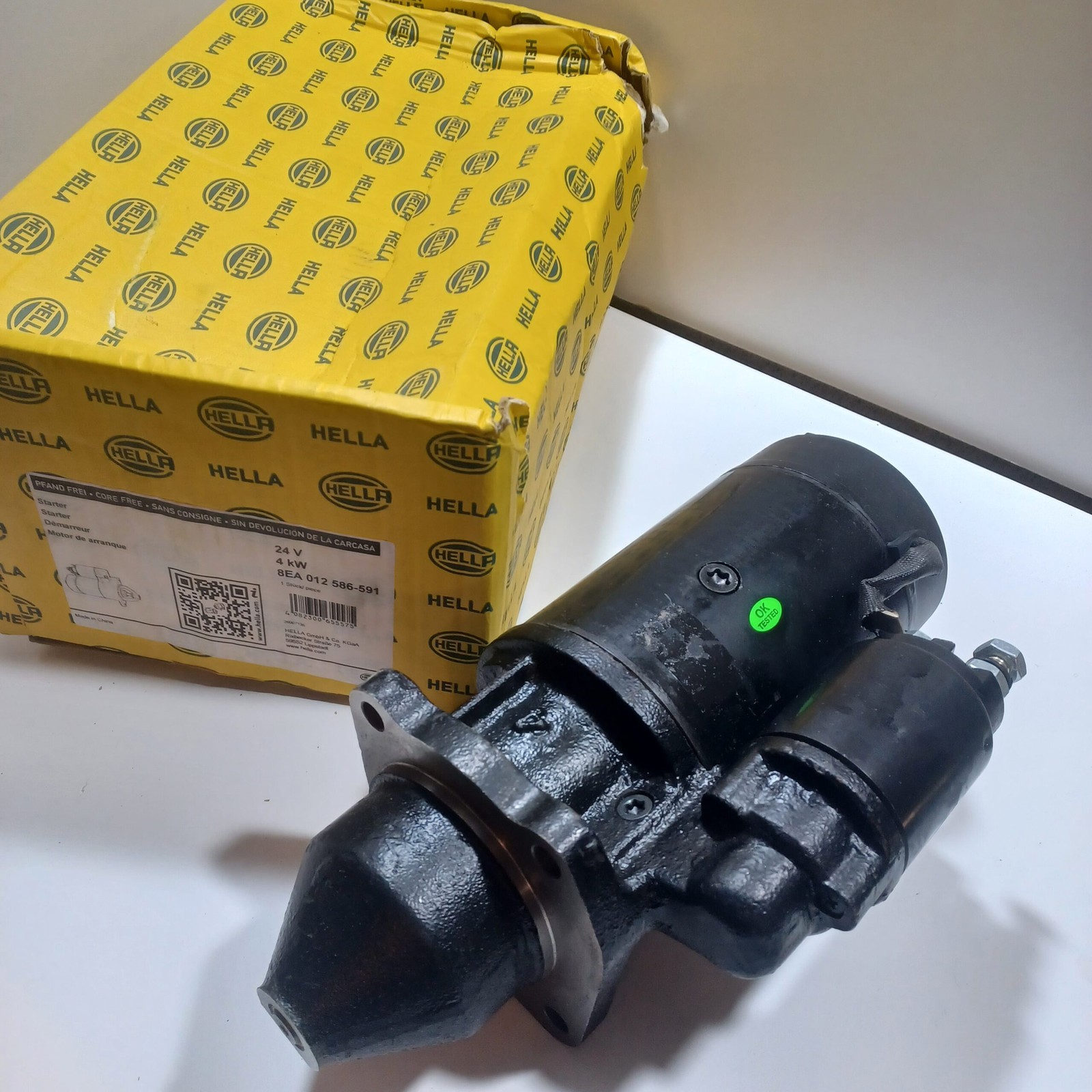 Démarreur Man 4KW Hella 8EA 012 586-591, ingénierie de précision