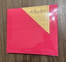 The Paper Studio Memory Album Scrapbook 8x8 Pages, 10ct Pink Textured