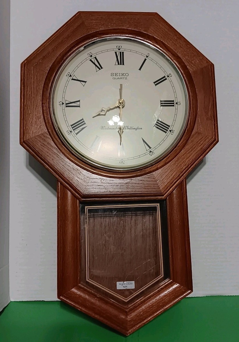 Seiko Quartz Westminster Whittington Chime Wall Clock Tested