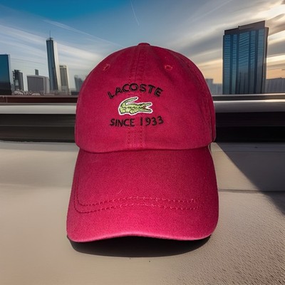 Vintage Lacoste Hat Cap Adjustable Strap Back Embroidered Gator