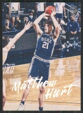 2021 Panini Chronicles Draft Picks #99 Matt Hurt/Luminance Duke Blue Devils 3793