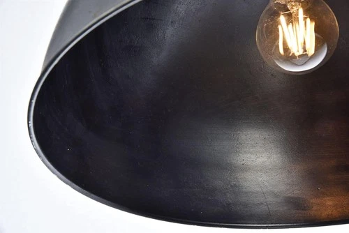 Living District Merce 1-Light Transitional Metal Pendant in Black - Picture 7 of 9