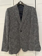 Giorgio Armani Upton Blazer Black And White Jacquard 44r 54r