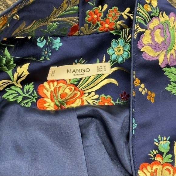 Mango Multicolor Kimono Floral Jacket  sz Medium thumbnail 4