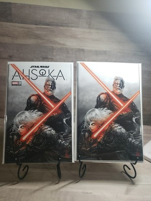 STAR WARS: AHSOKA #1 (TAKASHI OKAZAKI EXCLUSIVE BAYLAN SKOLL TRADE/VIRGIN SET)