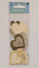 Gold Hearts Jolee's By You Mini Pack Of Scrapbooking Embellishments