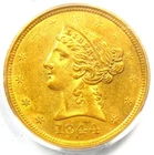 1844-O Liberty Gold Half Eagle $5 New Orleans Coin - PCGS AU55 - $3,600 Value!