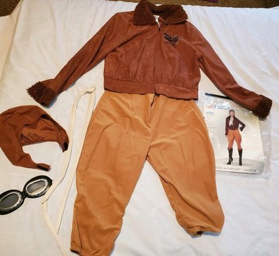 California Costume Amelia Earhart Aviator Pilot Adult Womens Large Halloween 