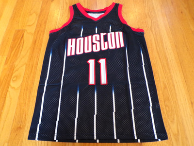 NBA CUSTOM HWC HOUSTON ROCKETS YAO MING BLUE SWINGMAN JERSEY SIZE S