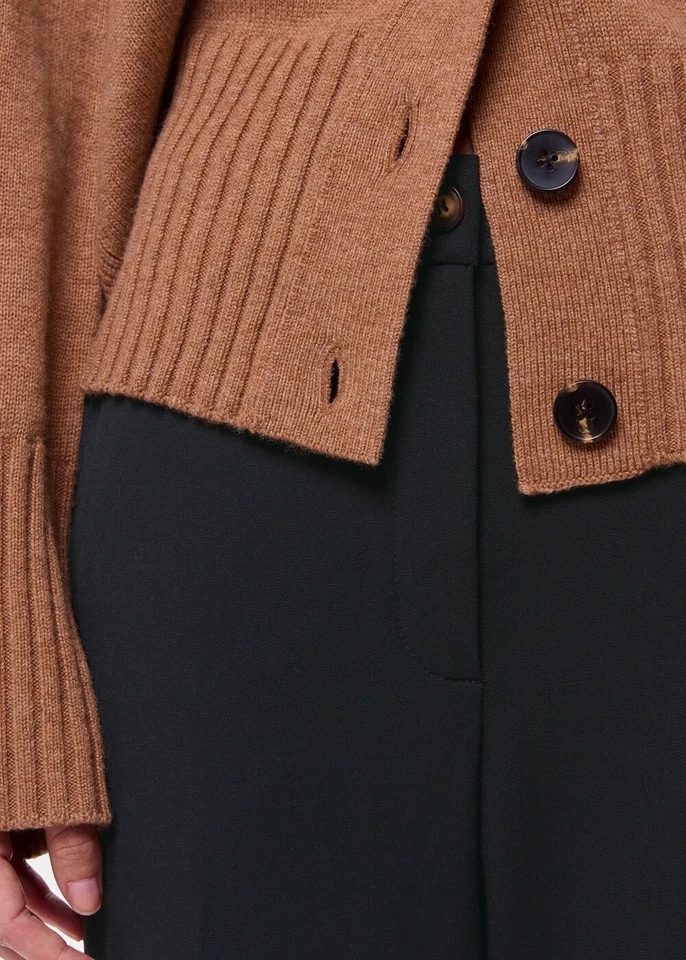 Brand New Whistles Black Smart Tailored Sabrina Turn Up Trouser 4 - 16 RRP £40 - Image 3 of 4