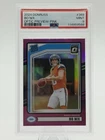 2024 Panini Donruss - Rated Rookie Bo Nix #369 Optic Preview Pink Prizm PSA 9