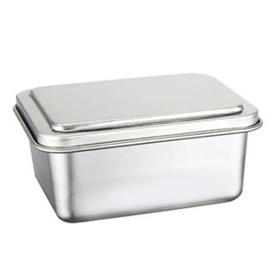 Stainless Steel Fresh-Keeping Box Storage Box with Lid Food Storage Box1303