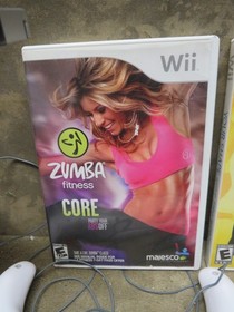 Vintage NINTENDO Wii Fit Sports Video Game Console Bundle Controllers Games