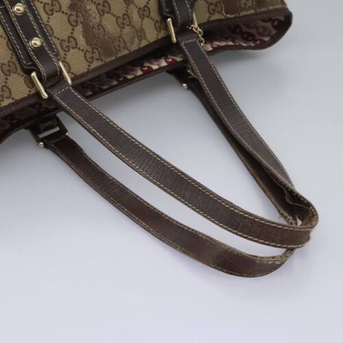 GUCCI GG Canvas Tote Bag Beige 170898 Auth 64653 - Picture 8 of 24