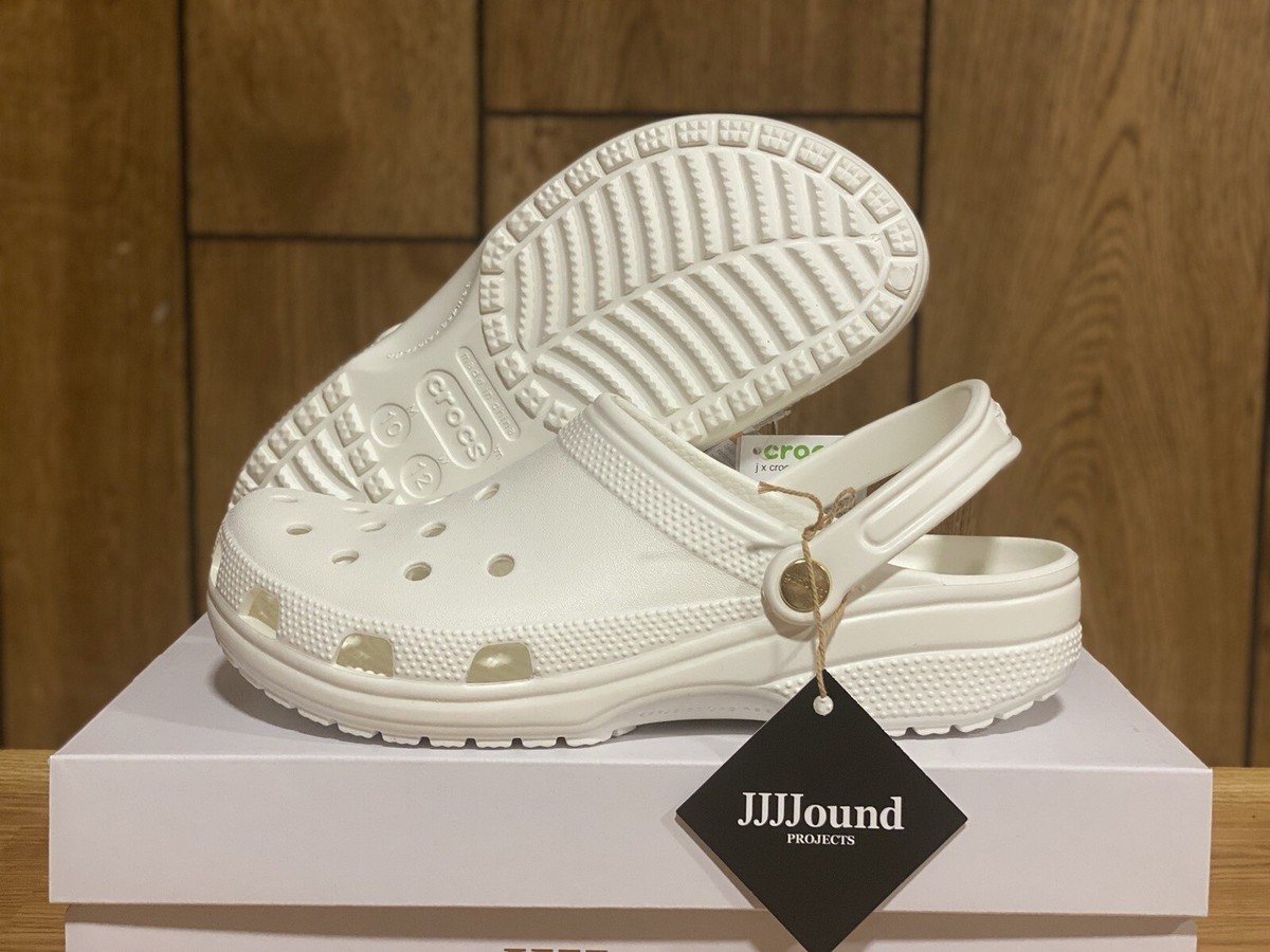 JJJJound x Crocs Classic Clog White 208697-100 Size 8 Men US JJJJound x Crocs Classic Clog White 208697-100 Size 8 Men US