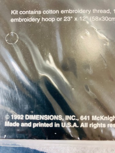 Dimensions Counted Cross Stitch kit #3728 1992 Four Seasons Birdcages sealed pkg - Picture 9 of 9