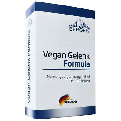 BERGEN Vegan Gelenk Formula - Gelenke Tabletten Glucosamin Chondroitin MSM Vitamin C